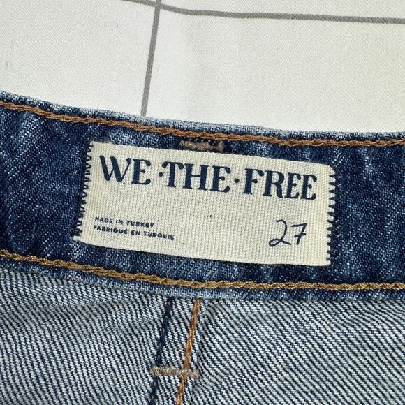 We The Free Palmer Cuffed Jeans Tunnel Vision Size 27 - Picture 5 of 15